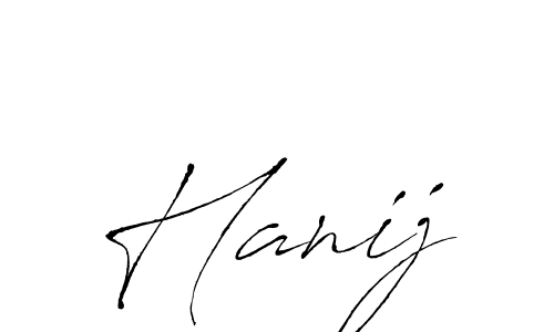 Also we have Hanij name is the best signature style. Create professional handwritten signature collection using Antro_Vectra autograph style. Hanij signature style 6 images and pictures png