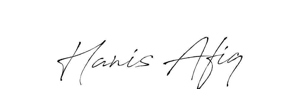 Create a beautiful signature design for name Hanis Afiq. With this signature (Antro_Vectra) fonts, you can make a handwritten signature for free. Hanis Afiq signature style 6 images and pictures png