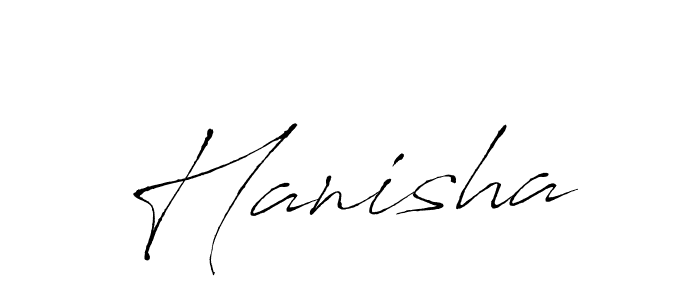 Create a beautiful signature design for name Hanisha. With this signature (Antro_Vectra) fonts, you can make a handwritten signature for free. Hanisha signature style 6 images and pictures png