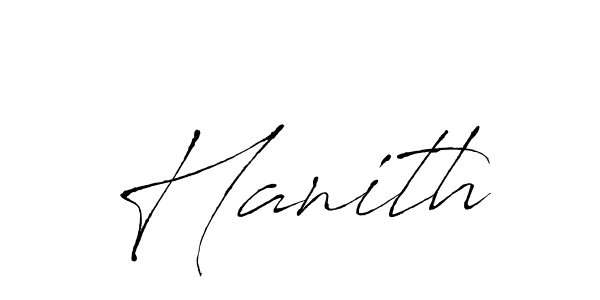 Create a beautiful signature design for name Hanith. With this signature (Antro_Vectra) fonts, you can make a handwritten signature for free. Hanith signature style 6 images and pictures png