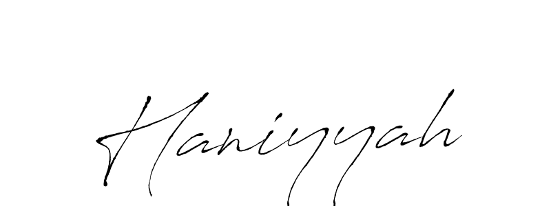 Haniyyah stylish signature style. Best Handwritten Sign (Antro_Vectra) for my name. Handwritten Signature Collection Ideas for my name Haniyyah. Haniyyah signature style 6 images and pictures png