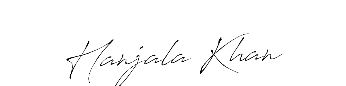 Antro_Vectra is a professional signature style that is perfect for those who want to add a touch of class to their signature. It is also a great choice for those who want to make their signature more unique. Get Hanjala Khan name to fancy signature for free. Hanjala Khan signature style 6 images and pictures png