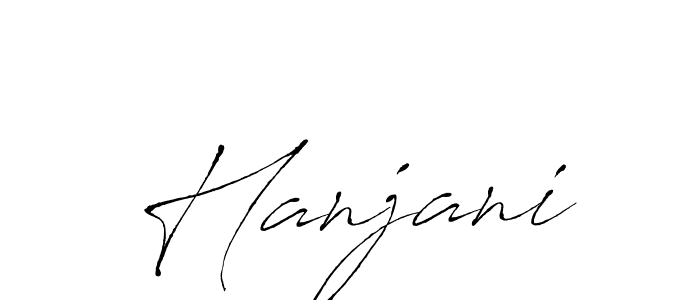 Create a beautiful signature design for name Hanjani. With this signature (Antro_Vectra) fonts, you can make a handwritten signature for free. Hanjani signature style 6 images and pictures png
