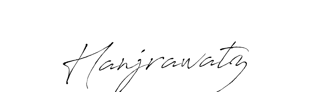 It looks lik you need a new signature style for name Hanjrawatz. Design unique handwritten (Antro_Vectra) signature with our free signature maker in just a few clicks. Hanjrawatz signature style 6 images and pictures png