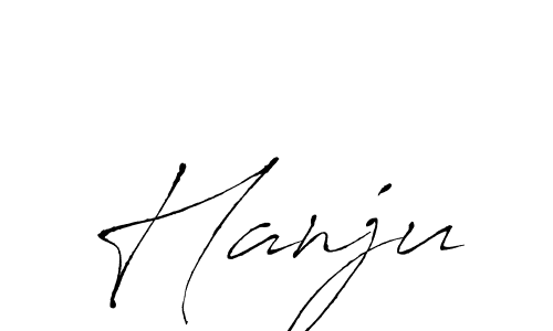 Create a beautiful signature design for name Hanju. With this signature (Antro_Vectra) fonts, you can make a handwritten signature for free. Hanju signature style 6 images and pictures png