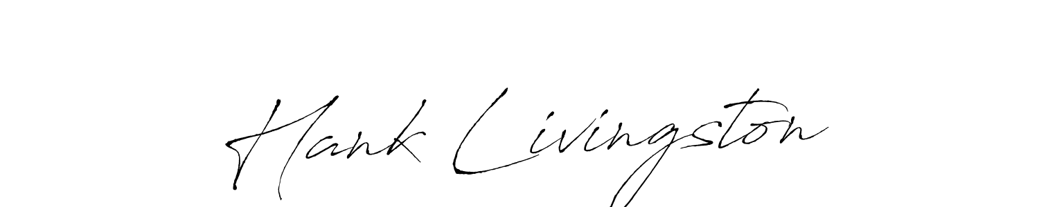 Create a beautiful signature design for name Hank Livingston. With this signature (Antro_Vectra) fonts, you can make a handwritten signature for free. Hank Livingston signature style 6 images and pictures png