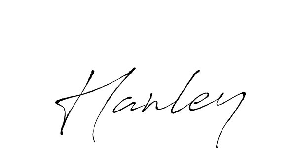 Hanley stylish signature style. Best Handwritten Sign (Antro_Vectra) for my name. Handwritten Signature Collection Ideas for my name Hanley. Hanley signature style 6 images and pictures png