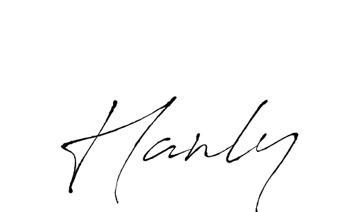 How to make Hanly name signature. Use Antro_Vectra style for creating short signs online. This is the latest handwritten sign. Hanly signature style 6 images and pictures png