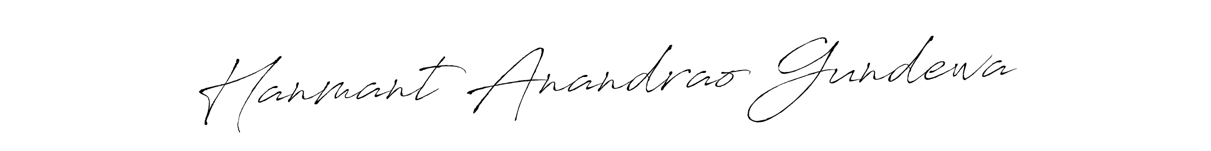 Use a signature maker to create a handwritten signature online. With this signature software, you can design (Antro_Vectra) your own signature for name Hanmant Anandrao Gundewa. Hanmant Anandrao Gundewa signature style 6 images and pictures png