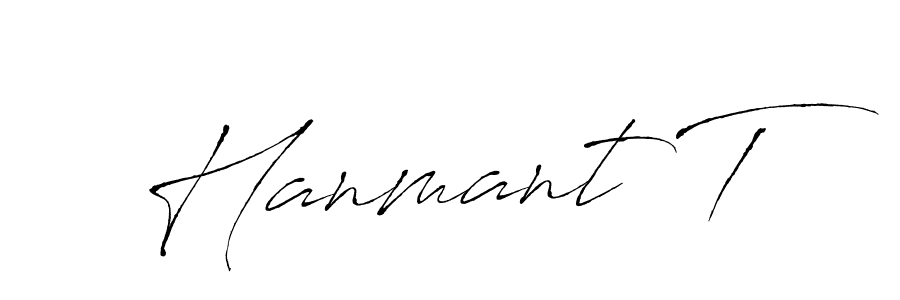 Use a signature maker to create a handwritten signature online. With this signature software, you can design (Antro_Vectra) your own signature for name Hanmant T. Hanmant T signature style 6 images and pictures png