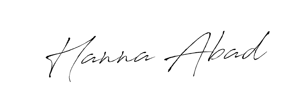 Create a beautiful signature design for name Hanna Abad. With this signature (Antro_Vectra) fonts, you can make a handwritten signature for free. Hanna Abad signature style 6 images and pictures png