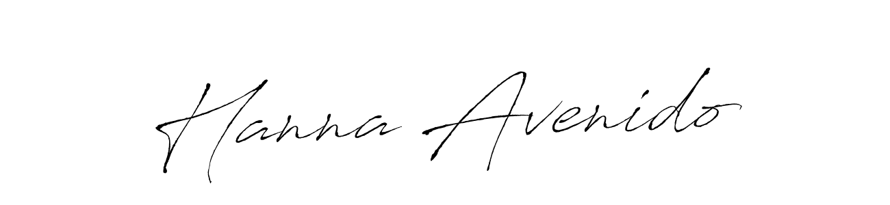 Create a beautiful signature design for name Hanna Avenido. With this signature (Antro_Vectra) fonts, you can make a handwritten signature for free. Hanna Avenido signature style 6 images and pictures png