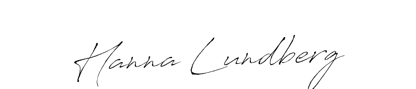 Create a beautiful signature design for name Hanna Lundberg. With this signature (Antro_Vectra) fonts, you can make a handwritten signature for free. Hanna Lundberg signature style 6 images and pictures png