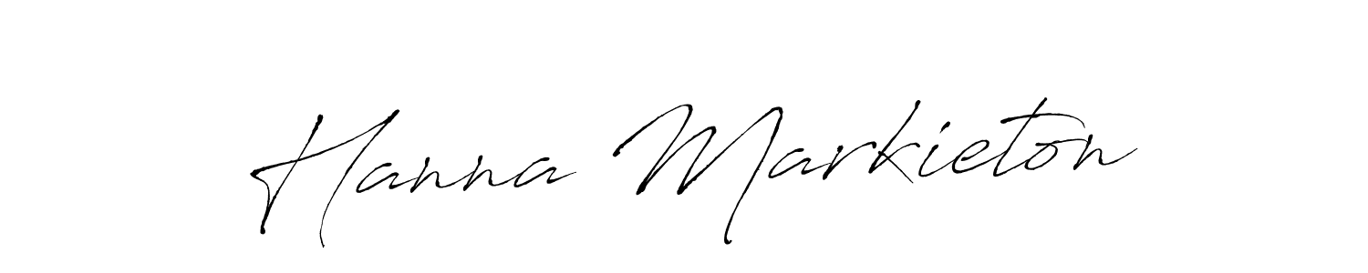 How to make Hanna Markieton signature? Antro_Vectra is a professional autograph style. Create handwritten signature for Hanna Markieton name. Hanna Markieton signature style 6 images and pictures png