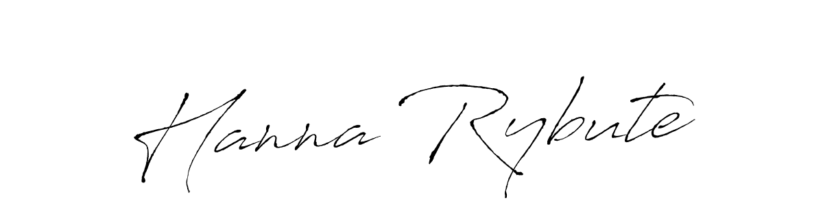 Design your own signature with our free online signature maker. With this signature software, you can create a handwritten (Antro_Vectra) signature for name Hanna Rybute. Hanna Rybute signature style 6 images and pictures png
