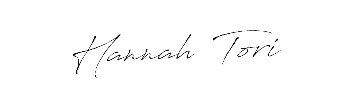 You should practise on your own different ways (Antro_Vectra) to write your name (Hannah  Tori) in signature. don't let someone else do it for you. Hannah  Tori signature style 6 images and pictures png