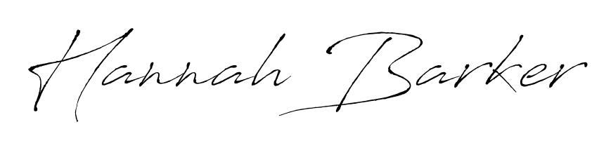 Achieve flawless digital penmanship with Hannah Barker name in Antro_Vectra font. The perfect tool for creating online signatures. Hannah Barker signature style 6 images and pictures png