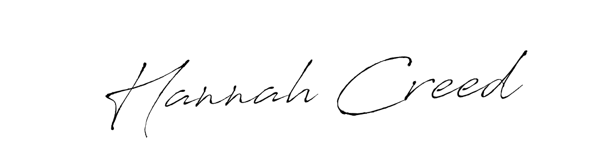 Make a beautiful signature design for name Hannah Creed. With this signature (Antro_Vectra) style, you can create a handwritten signature for free. Hannah Creed signature style 6 images and pictures png