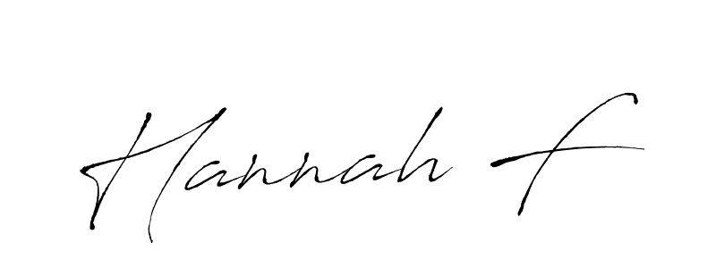 Use a signature maker to create a handwritten signature online. With this signature software, you can design (Antro_Vectra) your own signature for name Hannah F. Hannah F signature style 6 images and pictures png