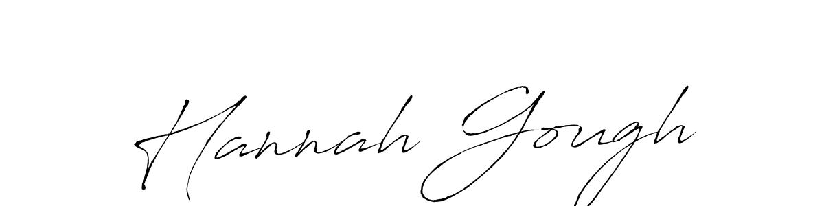 Hannah Gough stylish signature style. Best Handwritten Sign (Antro_Vectra) for my name. Handwritten Signature Collection Ideas for my name Hannah Gough. Hannah Gough signature style 6 images and pictures png