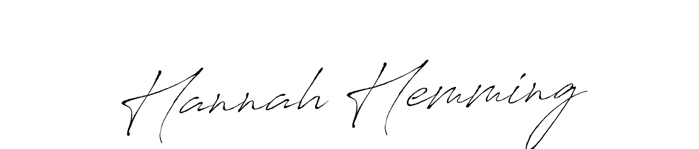 Create a beautiful signature design for name Hannah Hemming. With this signature (Antro_Vectra) fonts, you can make a handwritten signature for free. Hannah Hemming signature style 6 images and pictures png
