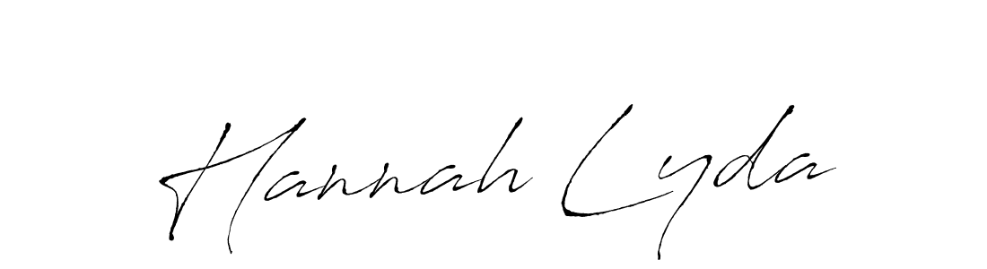 You should practise on your own different ways (Antro_Vectra) to write your name (Hannah Lyda) in signature. don't let someone else do it for you. Hannah Lyda signature style 6 images and pictures png