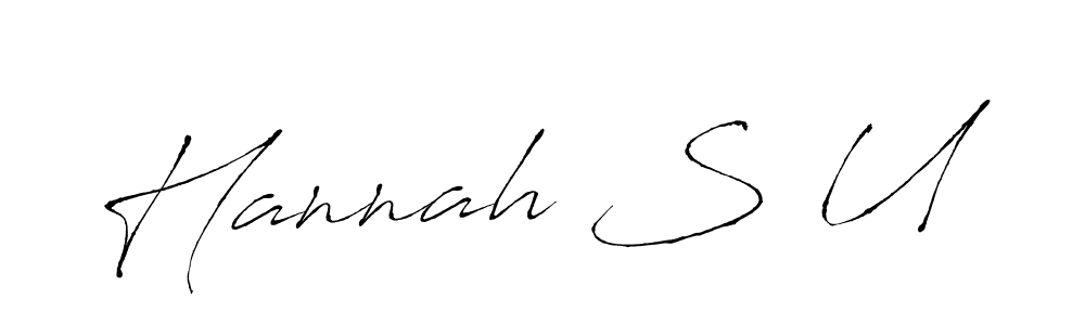 Make a beautiful signature design for name Hannah S U. Use this online signature maker to create a handwritten signature for free. Hannah S U signature style 6 images and pictures png