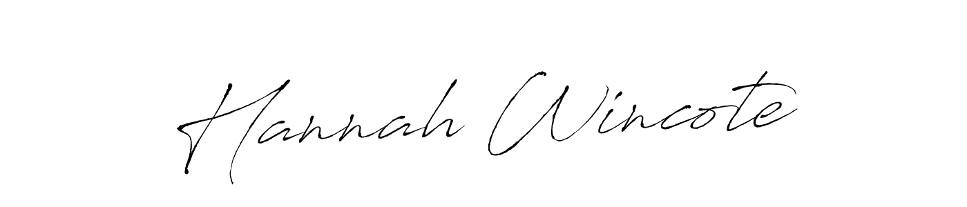 Hannah Wincote stylish signature style. Best Handwritten Sign (Antro_Vectra) for my name. Handwritten Signature Collection Ideas for my name Hannah Wincote. Hannah Wincote signature style 6 images and pictures png