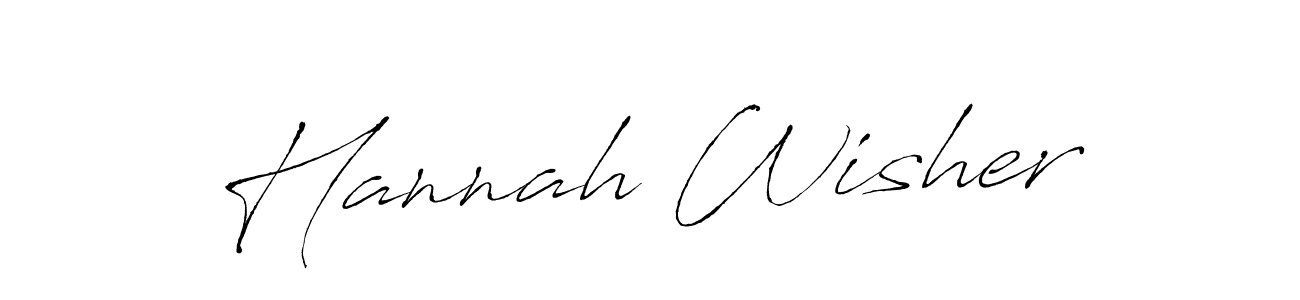 Use a signature maker to create a handwritten signature online. With this signature software, you can design (Antro_Vectra) your own signature for name Hannah Wisher. Hannah Wisher signature style 6 images and pictures png