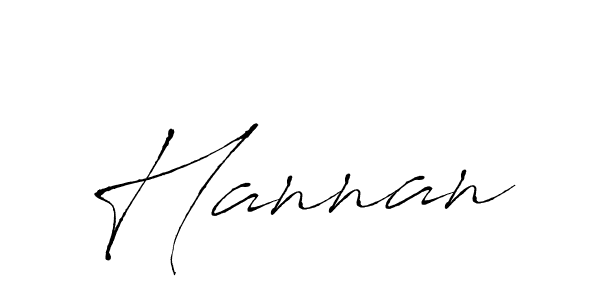 Make a beautiful signature design for name Hannan. With this signature (Antro_Vectra) style, you can create a handwritten signature for free. Hannan signature style 6 images and pictures png