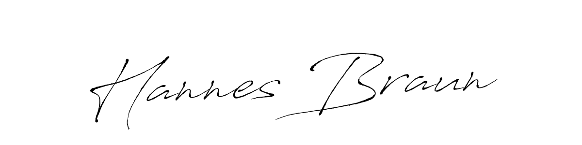 Design your own signature with our free online signature maker. With this signature software, you can create a handwritten (Antro_Vectra) signature for name Hannes Braun. Hannes Braun signature style 6 images and pictures png