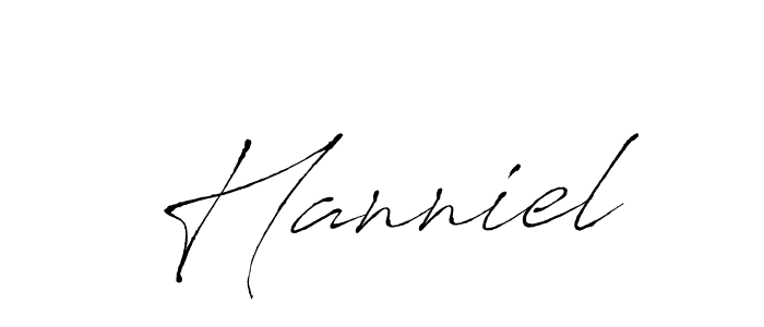 The best way (Antro_Vectra) to make a short signature is to pick only two or three words in your name. The name Hanniel include a total of six letters. For converting this name. Hanniel signature style 6 images and pictures png
