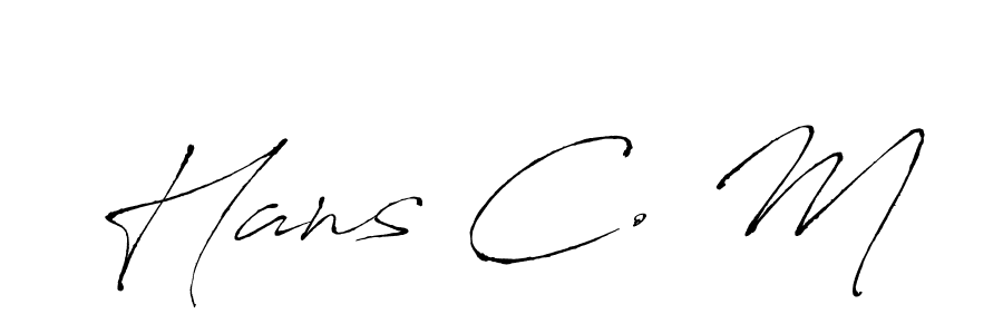 How to make Hans C. M signature? Antro_Vectra is a professional autograph style. Create handwritten signature for Hans C. M name. Hans C. M signature style 6 images and pictures png