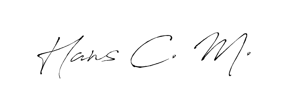Hans C. M. stylish signature style. Best Handwritten Sign (Antro_Vectra) for my name. Handwritten Signature Collection Ideas for my name Hans C. M.. Hans C. M. signature style 6 images and pictures png