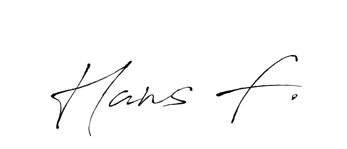 Create a beautiful signature design for name Hans F.. With this signature (Antro_Vectra) fonts, you can make a handwritten signature for free. Hans F. signature style 6 images and pictures png