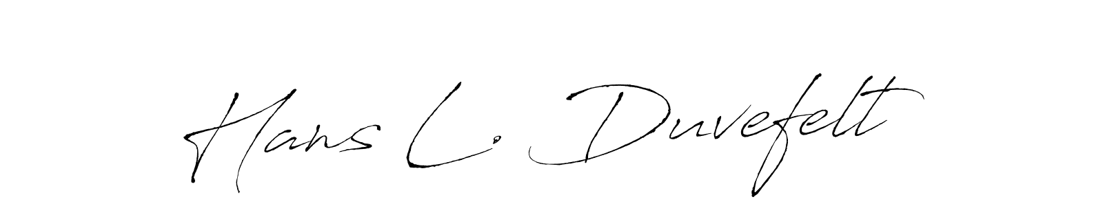 You can use this online signature creator to create a handwritten signature for the name Hans L. Duvefelt. This is the best online autograph maker. Hans L. Duvefelt signature style 6 images and pictures png