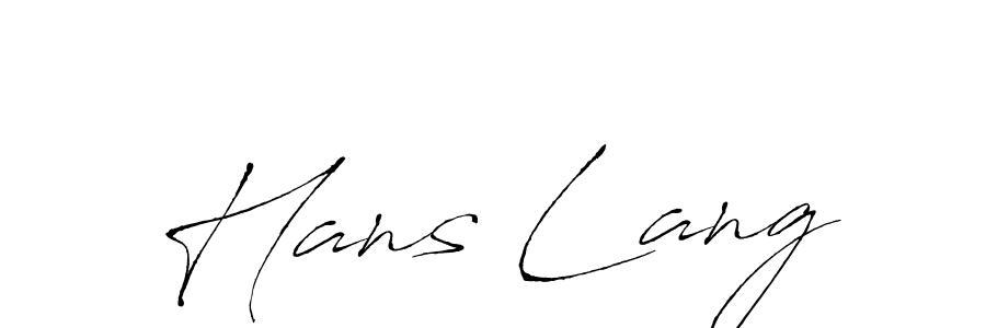 You should practise on your own different ways (Antro_Vectra) to write your name (Hans Lang) in signature. don't let someone else do it for you. Hans Lang signature style 6 images and pictures png