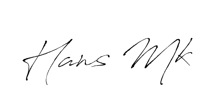 Use a signature maker to create a handwritten signature online. With this signature software, you can design (Antro_Vectra) your own signature for name Hans Mk. Hans Mk signature style 6 images and pictures png