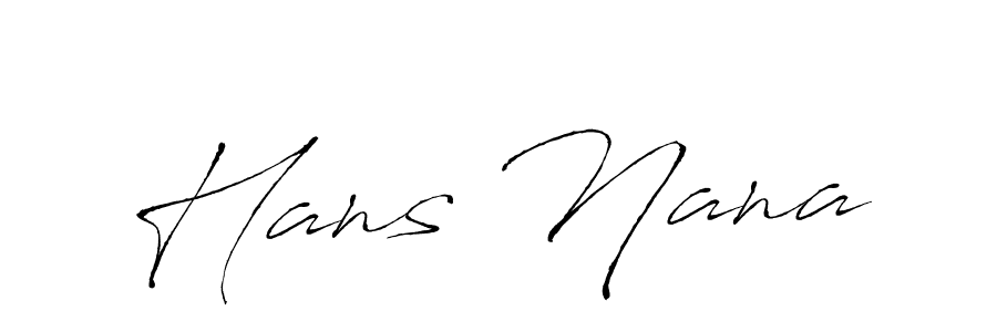 You should practise on your own different ways (Antro_Vectra) to write your name (Hans Nana) in signature. don't let someone else do it for you. Hans Nana signature style 6 images and pictures png