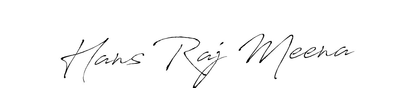 Create a beautiful signature design for name Hans Raj Meena. With this signature (Antro_Vectra) fonts, you can make a handwritten signature for free. Hans Raj Meena signature style 6 images and pictures png