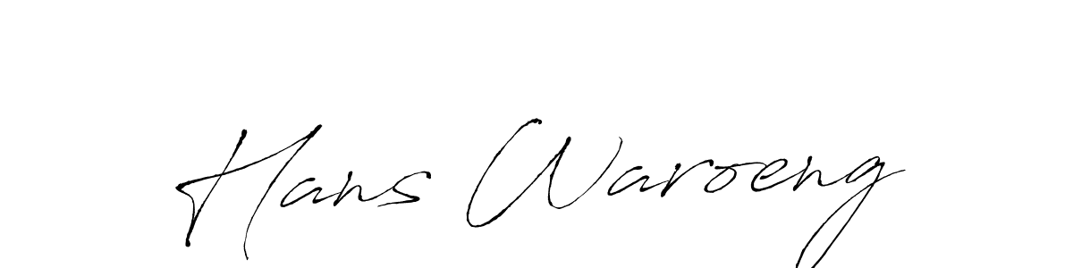 How to make Hans Waroeng name signature. Use Antro_Vectra style for creating short signs online. This is the latest handwritten sign. Hans Waroeng signature style 6 images and pictures png