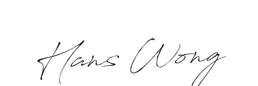 Hans Wong stylish signature style. Best Handwritten Sign (Antro_Vectra) for my name. Handwritten Signature Collection Ideas for my name Hans Wong. Hans Wong signature style 6 images and pictures png