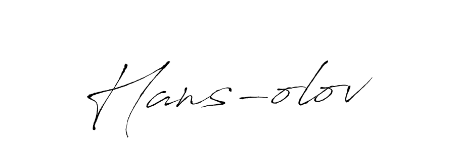 Design your own signature with our free online signature maker. With this signature software, you can create a handwritten (Antro_Vectra) signature for name Hans-olov. Hans-olov signature style 6 images and pictures png