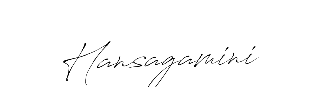 Create a beautiful signature design for name Hansagamini. With this signature (Antro_Vectra) fonts, you can make a handwritten signature for free. Hansagamini signature style 6 images and pictures png