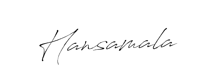 Create a beautiful signature design for name Hansamala. With this signature (Antro_Vectra) fonts, you can make a handwritten signature for free. Hansamala signature style 6 images and pictures png