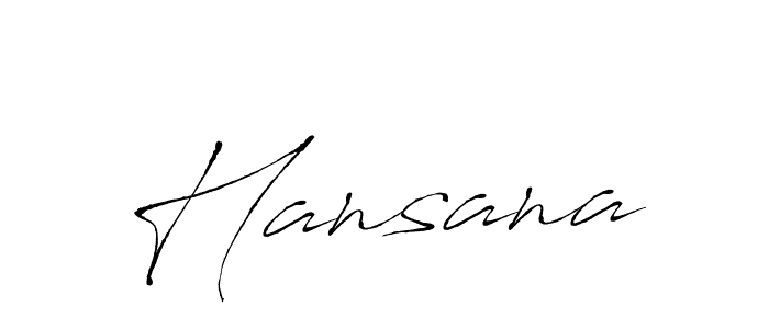 Design your own signature with our free online signature maker. With this signature software, you can create a handwritten (Antro_Vectra) signature for name Hansana. Hansana signature style 6 images and pictures png