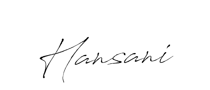 How to make Hansani signature? Antro_Vectra is a professional autograph style. Create handwritten signature for Hansani name. Hansani signature style 6 images and pictures png