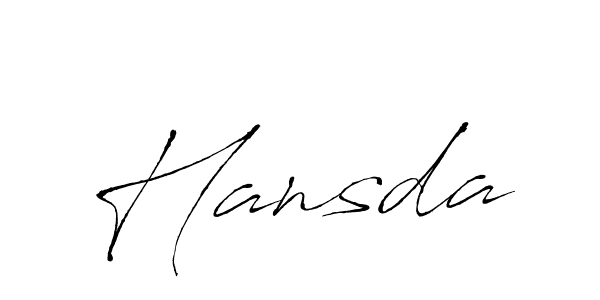 Make a beautiful signature design for name Hansda. With this signature (Antro_Vectra) style, you can create a handwritten signature for free. Hansda signature style 6 images and pictures png