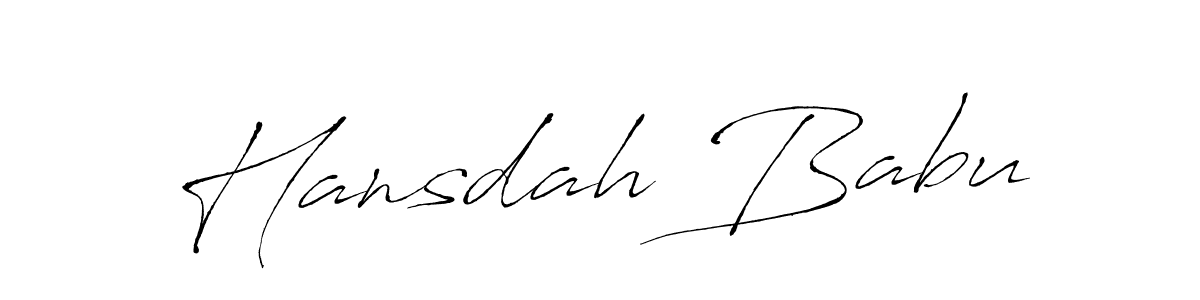Also You can easily find your signature by using the search form. We will create Hansdah Babu name handwritten signature images for you free of cost using Antro_Vectra sign style. Hansdah Babu signature style 6 images and pictures png