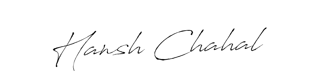 Antro_Vectra is a professional signature style that is perfect for those who want to add a touch of class to their signature. It is also a great choice for those who want to make their signature more unique. Get Hansh Chahal name to fancy signature for free. Hansh Chahal signature style 6 images and pictures png